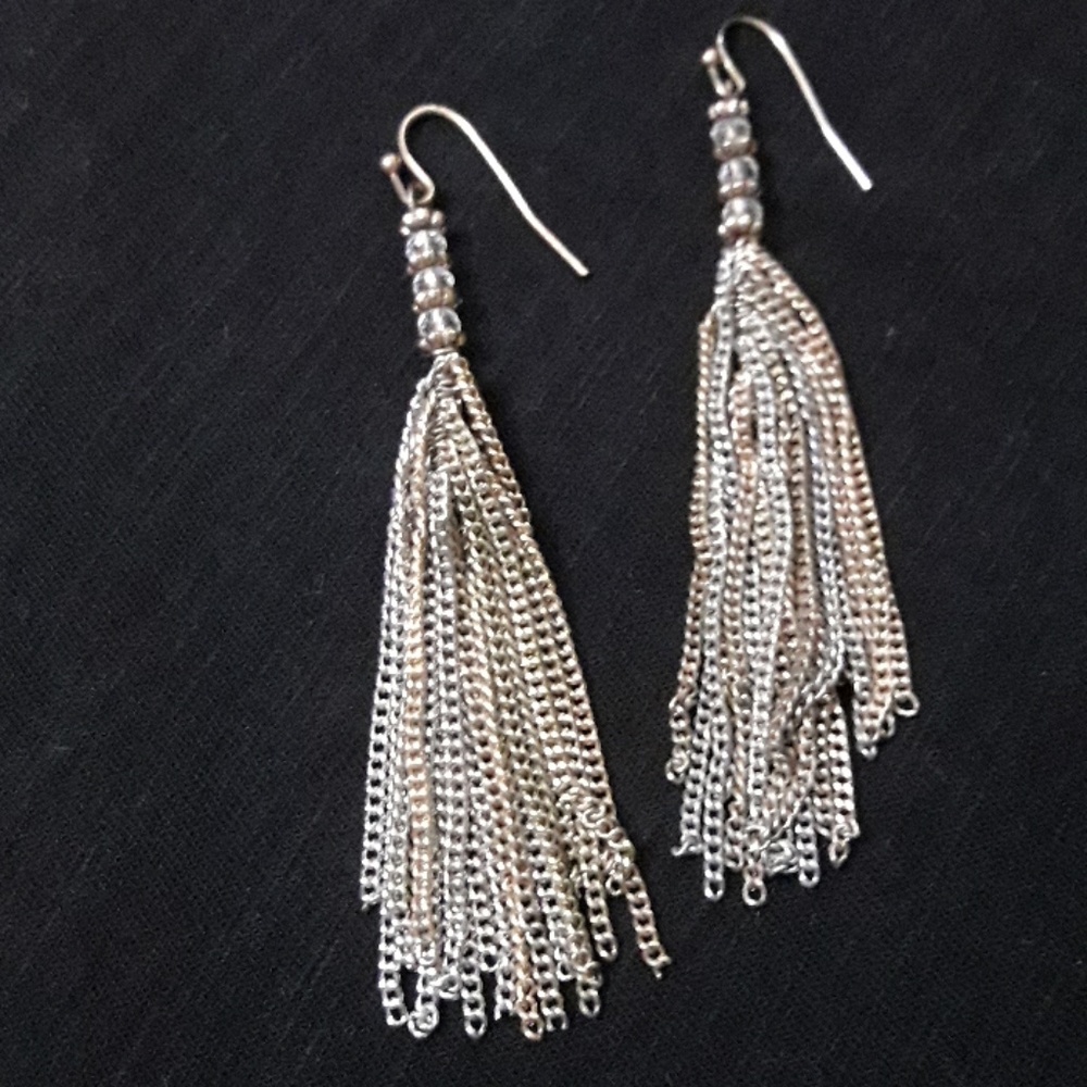 SALE🔥Two tone tassels earrings NWOT